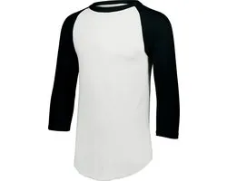 Augusta Sportswear - Baseball - MLB - Raglan - Manches 3/4 - Traditionnel - Baseball - T-Shirt - Tee 2.0 - Zwart - Medium