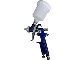Spuitpistool HVLP mini blue green 0.8mm nozzle opening