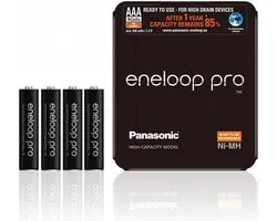 4 x AAA Panasonic Eneloop Pro batterijen - 930mAh
