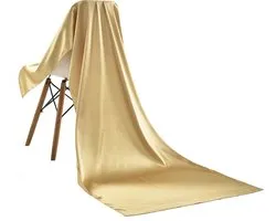 Emilie Scarves - sjaal - satijn -  goud - 200*70CM