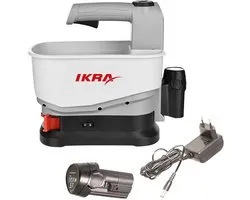IKRA 12 V accu-universele strooier IAST 12, strooibreedte tot 5 meter, inclusief accu en oplader