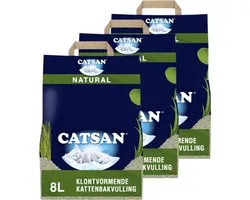 Catsan Natural - Kattenbakvulling - 3 x 8 l