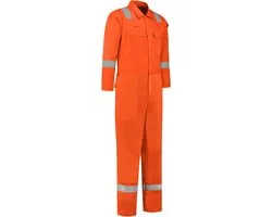 Dapro Roughneck Multinorm 98% Katoen Overall - Maat 46 - Oranje - Vlamvertragend , antistatisch , vlamboog en lasnorm