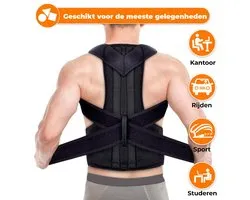 Luxegoed ® - Rug- schouders - Nek - Rug brace - Postuur Corrector - Rug corrector - Houding Correctie - Posture Corrector - Verstelbaar - Man - Vrouw - Kinderen - Premium - 2 XXL