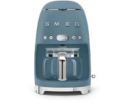 SMEG DCF02SBMEU Filterkoffiemachine - Koffiezetapparaat - 10 Koppen - Warmhoudfunctie 40 min - Aroma Instelling - Programmeerbare Startfunctie - 50’s Style - Mat Storm Blue