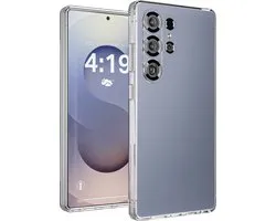 Hoesje Geschikt voor Samsung S25 Ultra Hoes Shockproof Galaxy - My Case Bumper Air Case - transparant