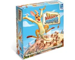 Mgbi Megableu Jacky Jumper - Megableu Jacky Jumper - Grappig Actiespel met Stuiterende Kangoeroes - Kinderspel Vanaf 5 Jaar - 2-4 Spelers - Met Trampoline Speelveld