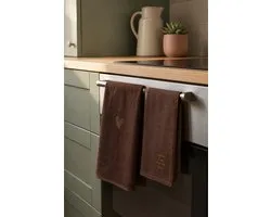 Zusss Kitchen Set Favorite Place 100% Katoen Dark Brown