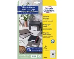 Avery Etiketten Zweckform 38 X 21,2 Mm Papier 650 Stuks