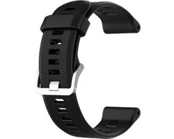 Bracelet en Siliconen - adapté pour Garmin Forerunner 935 / 945 / 955 / 965 / 745 - noir