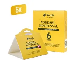 Mottenval – Verda Goods Voedselmottenval 6 stuks - Motten - Mottenvallen Voedselmotten - Meelmotten - Meelmot - Feromoonval - Meelmottenval - Voedselmot - Feromoonval - Meelmotten val - Levensmiddelenmottenval - Mottenvanger - Meelmotten kleefval