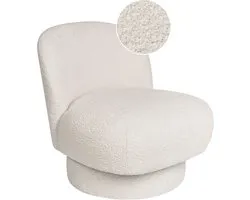 AYLO - Fauteuil - Gebroken wit - Bouclé