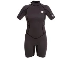 Billabong Womens Launch 2mm Back Zip Shorty Combinaison ABJW50