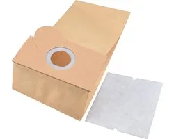 Geschikt voor NILCO. 10 stuks. Stofzuigerzakken voor Combi 17-30, Combi 17-36, Combi 17-46, Papier + vierkant motorfilter. COVAKO Merk