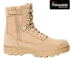 Brandit - Tactical Zipper Boots Veterlaars - 47 Shoes - Creme