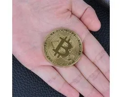 Bitcoin Coin - Avec couvercle de protection en plastique - Coin Collector - Coin - Digital Coin - Physical Bitcoin - Cryptocurrency - Crypto - BTC