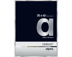 Nielsen Alpha Aluminium Wissellijst Polished Silver 30x40cm