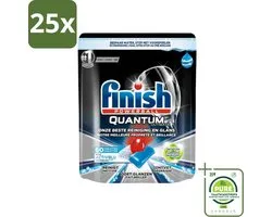 25 x Finish Powerball - Quantum Ultimate - Vaatwastabletten - Ontvetter - 60 Tabletten - Grootverpakking - Vaatwastabletten - Vaatwasser Tabletten - Ontvetter - Diepe Reiniging - Quantum Technologie