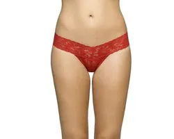 Hanky Panky Low Rise Thong - 4911P - Red - One size - XS tot XL