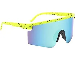 Sportbril - Fietsbril - Outdoor Fietsen - Eendelig Groot Frame - 148x65mm - Macula