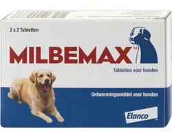 Milbemax wormmiddel grote hond, 4 tabletten
