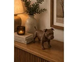 American Bully Hondenbeeld – Decoratief Beeldje | 3d geprint Bruin