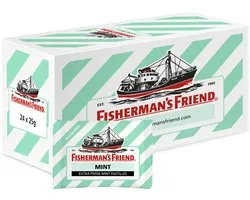 Fisherman's Friend Mint Suikervrij - 24 zakjes x 25 gram