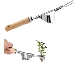 Stainless Steel Weed Cutter - Hand Weed Cutter - Snail Tongs - Garden Dandelion Remover - Wooden Handle - Garden Lawn Yard - Y-Shaped Jader voor Digging - Weeding Tools