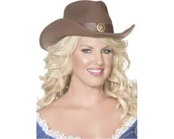 SMIFFYS - Chapeau de cowboy Sheriff adulte - Chapeaux> Autre