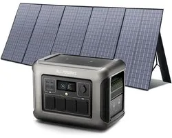 Allpowers - Draagbare Powerstation & Zonnepaneel - 1152Wh Capaciteit - LFP Accu - Uitbreidbaar - Reizen, Kamperen & Nood - Output 1800W - 400W Opvouwbaar Zonnepaneel