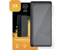 Lot de 3 Protecteurs d'écran Sony Xperia 10 VII - MobyDefend Case-Friendly Screensavers - Glas trempé - Plaques de verre Convient pour : Sony Xperia 10 VII