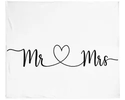 Couverture pour Mariée et Marié - 80x60 po - Couverture de Mariage Douce et Partageable Cadeau pour Couples - Cadeau Uniek pour Nouveaux Mariés et Lune de Miel