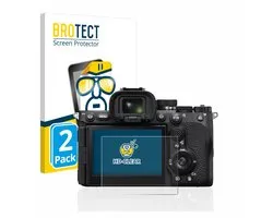BROTECT - Screenprotector voor Sony Alpha 7R V - Folie Beschermfolie transparant 2 Stuks