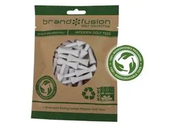 Brand Fusion Biodegradable Wooden Golf Tees 51mm 20 pack