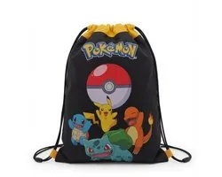 Pokémon - Gymtas – Pikachu, Squirtle, Charmander & Bulbasaur – Gymtas – Zwemtas – Sporttas – 42 x 34 cm