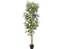 vidaXL-Kunstplant-bamboe-1104-bladeren-180-cm-groen