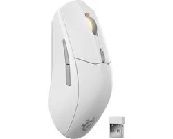 SteelSeries Rival 3 Wireless Gen 2 Draadloze Gamingmuis - Wit - 2.4Ghz & Bluetooth - 18.000 DPI - 200 uur accu