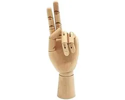 Houten Hand Model - Kunstenaar Schets - Tekenen Leren - Beweegbare Ledematen - Elegant Hout - Natuurlijk