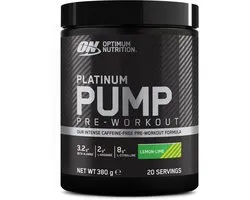Optimum Nutrition Platinum Pump Pre Workout - Citron Lime - 380 grammes (20 portions)