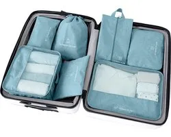 Packing Cubes Set 7-Delig - Organizer voor koffer en backpack - Blauw