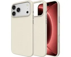 Cazy hoesje geschikt voor iPhone 18 Pro Max / 17 Pro Max Hoesje - Drop Protection - Armor Case - Ivory