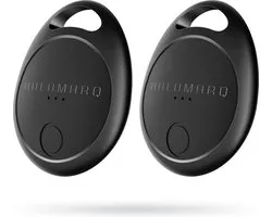 Airversa Holotag - Key Finder, Smart Air Tracker Tag Compatibel met Apple Where is? App (Alleen iOS, Android Niet Ondersteund), Bluetooth Key Finder voor Bagage, Portemonnees, Koffer, Vervangbare Batterij, Zwart, 2 stuks