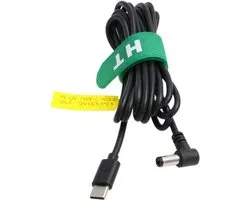 HangTon 12V PD Power Cable USB C to DC Barrel 5.5x2.5mm Right Angle for Blackmagic BMCC Camera Video Assist Monitor - ShopVlot