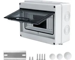 Power Switch IP65 Waterproof Junction Box for DIN Rail ABS Electrical Enclosure for Indoor and Outdoor with Cope