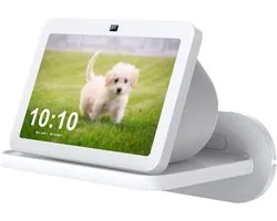Wandhouder voor Ech0 Show 8 - plankbeugel voor Google Nest Hub/Home Hub, Bose, JBL en andere slimme luidsprekers, een ruimtebesparende oplossing (wit)