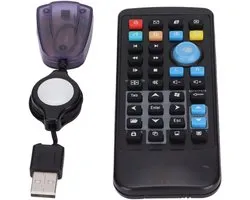 Draadloze PC Afstandsbediening met USB Ontvanger voor Media Center