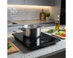 Suinga Induction Cooker, Stovetop Induction, Power 2000 W, With 6 Levels, Freestanding, Black