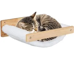 Hamac mural pour chat - 17x39,5x32,5 cm - lavable - jusqu'à 10 kg
