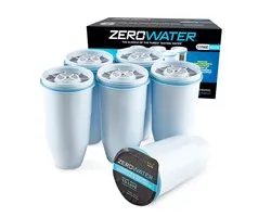 ZeroWater - Filtres à eau - Lot de 6 - Système de filtration à 5 niveaux