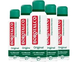 Borotalco - Déo Spray Original - Pack économique de 5 x 150 ml